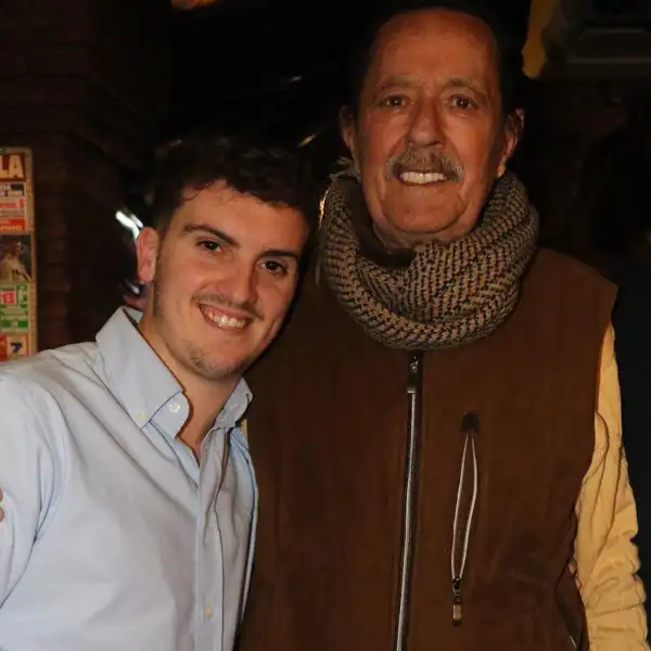 Julián Muñoz y su nieto Fran Redondo