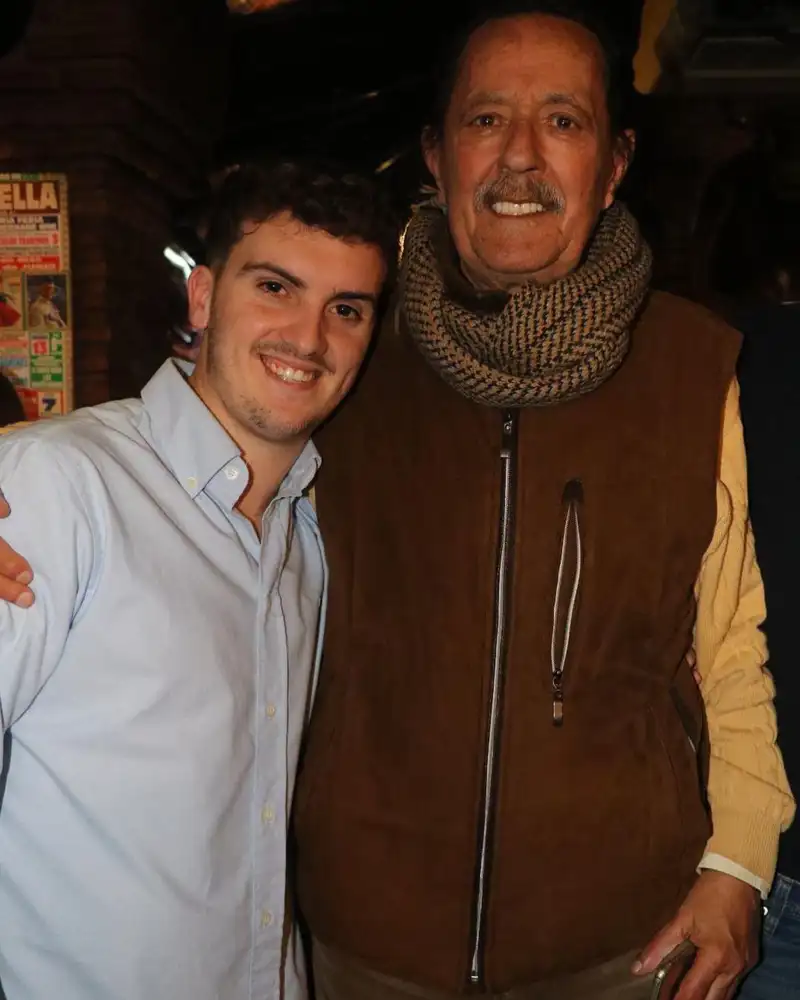 Julián Muñoz y su nieto Fran Redondo