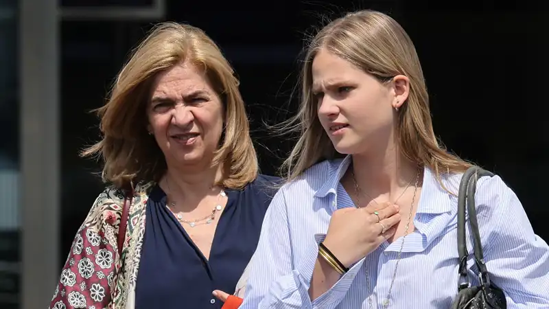 La Infanta Cristina junto a Irene Urdangarin