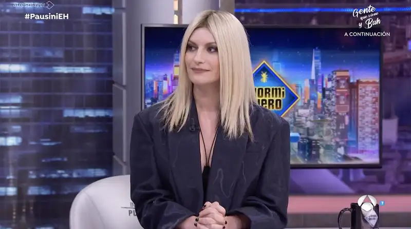 Laura Pausini con su nuevo look en 'El Hormiguero'