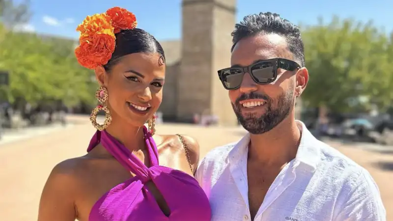 Marina Ruiz y Omar Sánchez muy sonrientes