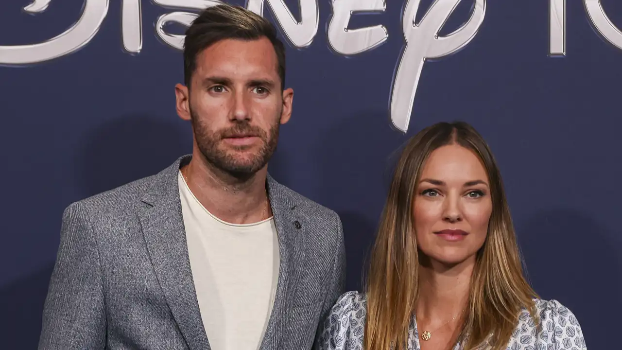 Rudy Fernández y Helen Lindes en un photocall