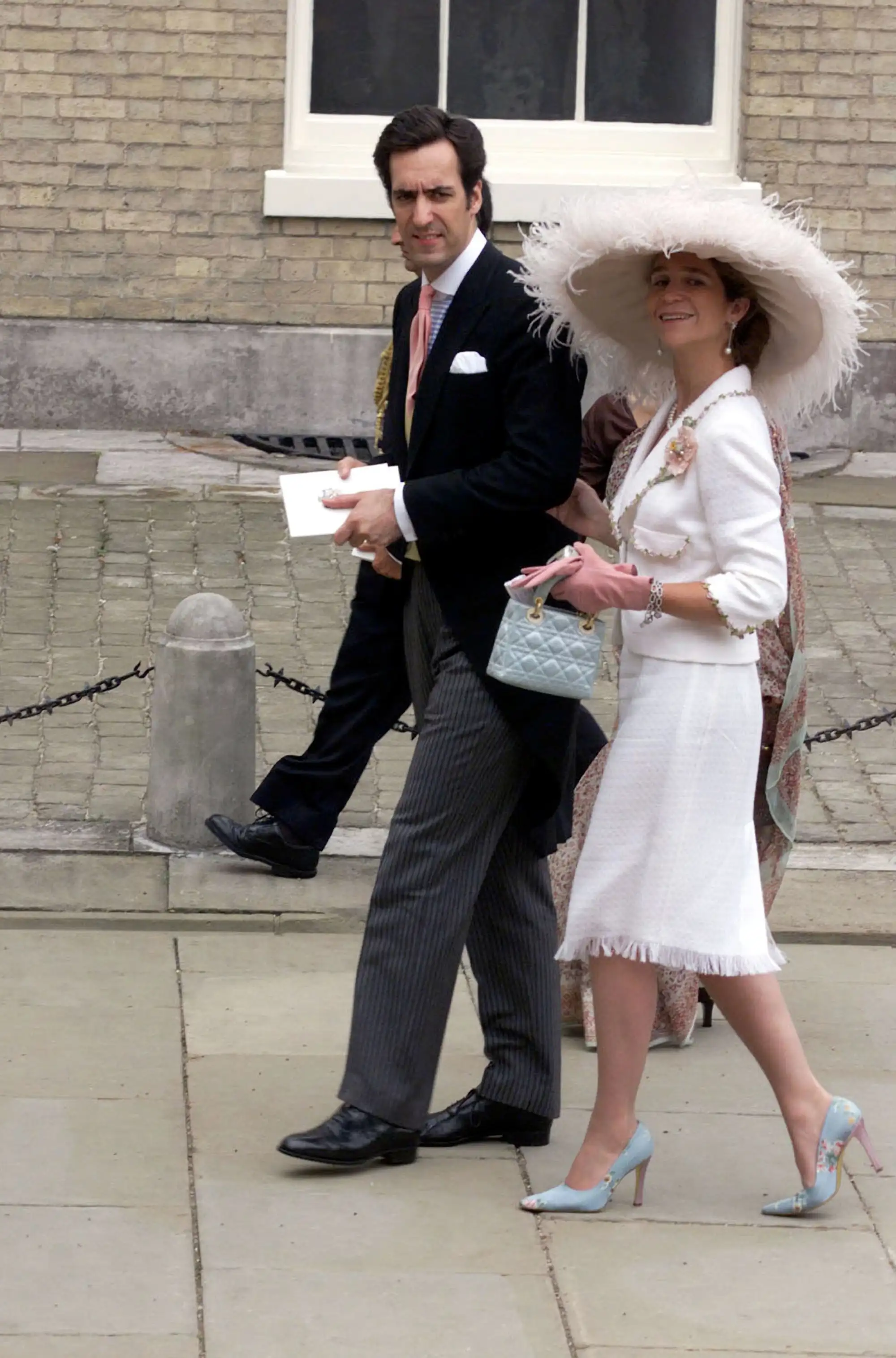 La infanta Elena y Jaime de Marichalar, en la boda Alexia de Grecia en 1999