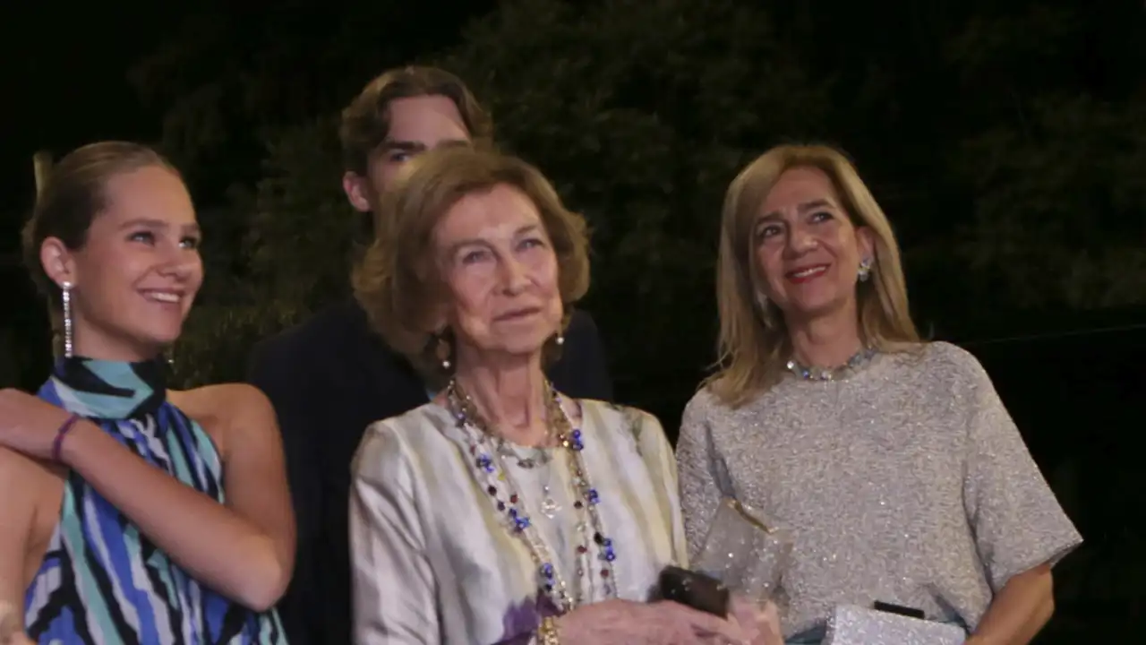 La reina Sofía, Irene Urdangarin y la infanta Cristina en la preboda de Teodora de Grecia