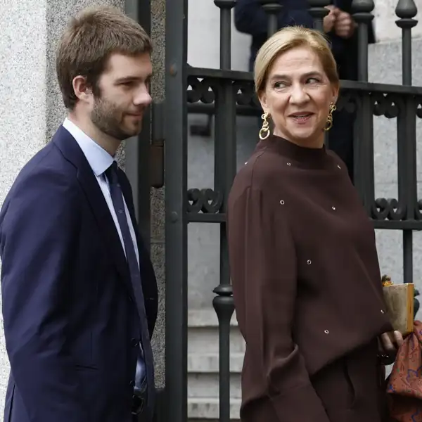 La infanta Cristina y Juan Valentín, en Madrid.