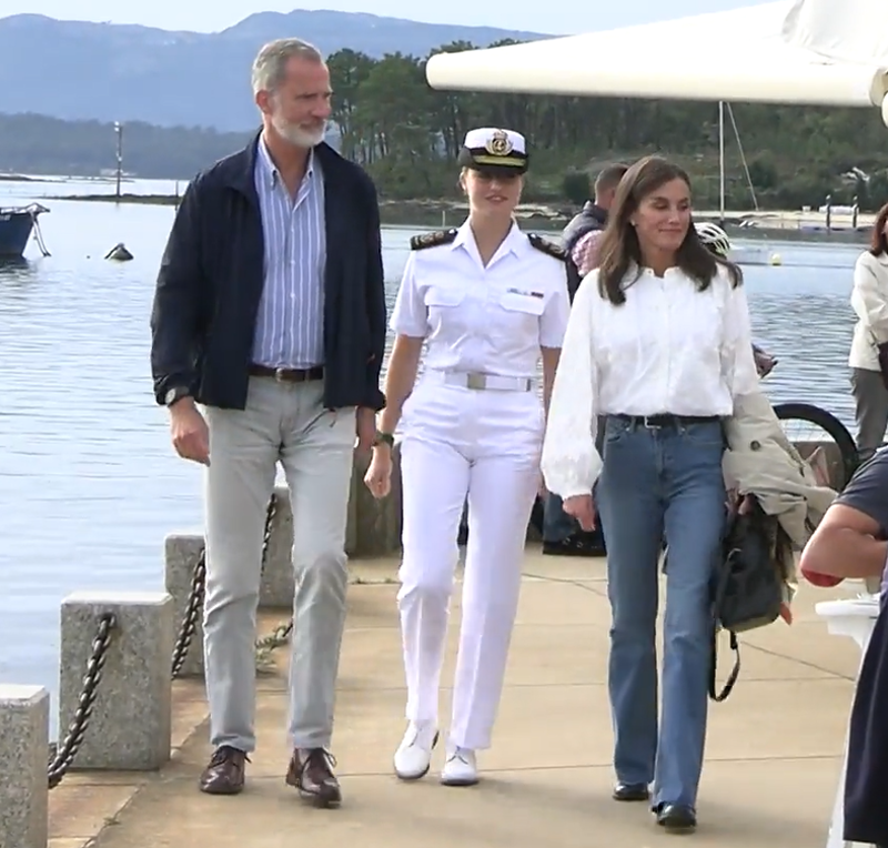 Los Reyes, Felipe y Letizia, y la Princesa Leonor, en Galicia.