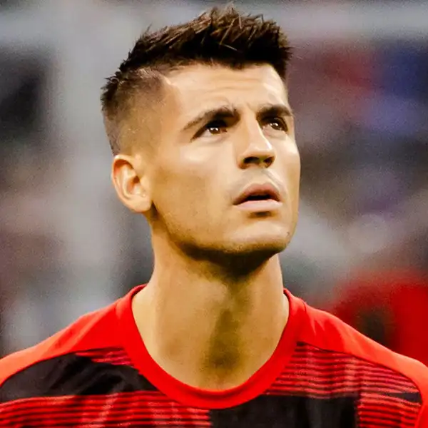 Álvaro Morata con el AC Milan