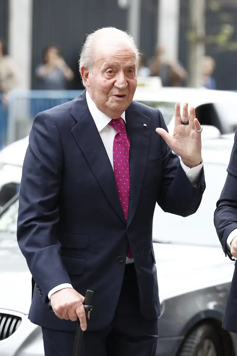 Juan Carlos I en la boda de Martínez Almeida