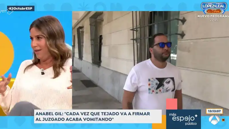 Anabel Gil habla de Antonio Tejado en Espejo Público