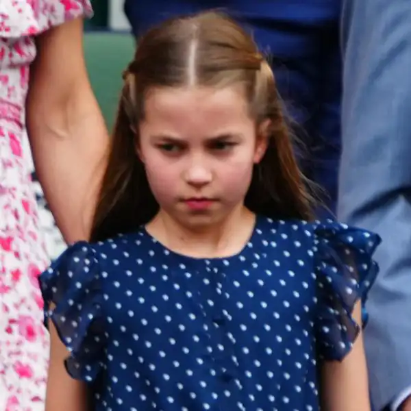 Kate Middleton y la princesa Charlotte en Wimbledon. 