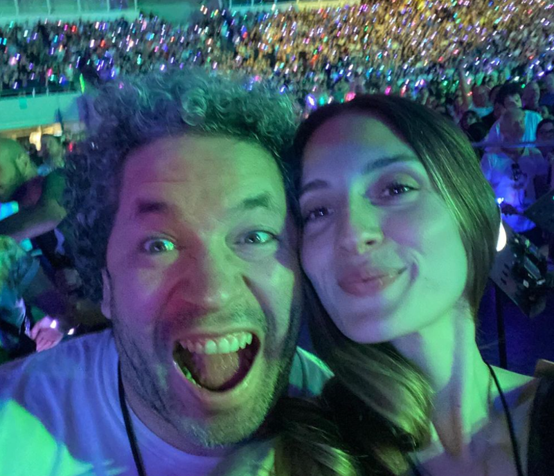 María Valverde y Gustavo Dudamel, en una foto de redes