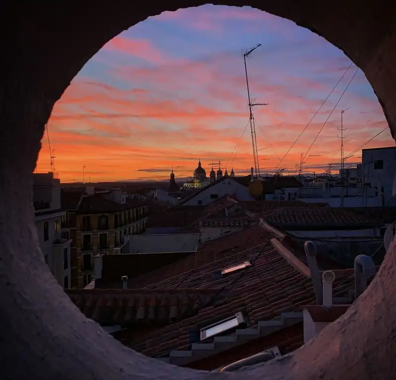 Atardecer desde la casa de Rubén Ochandiano