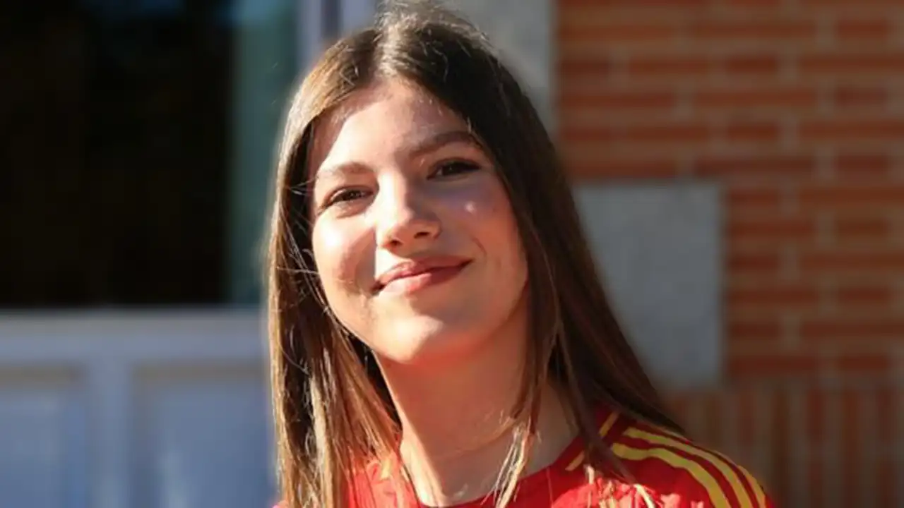 La Infanta Sofía en la celebración de la Eurocopa