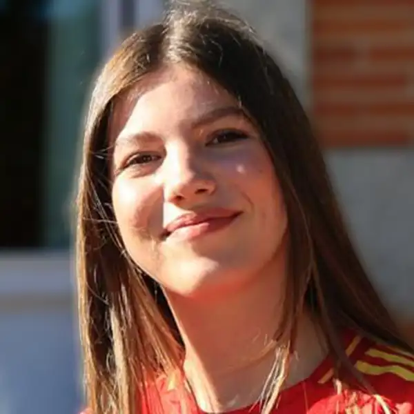 La Infanta Sofía en la celebración de la Eurocopa