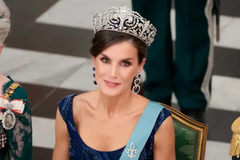 La Reina Letizia con la tiara Flor de Lis