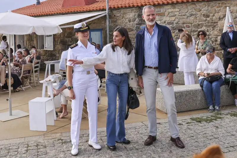 Los Reyes, Felipe y Letizia, y la Princesa Leonor, en Galicia.