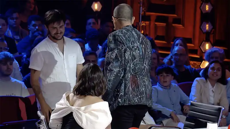 Duarte Falcó saluda a su hermana en 'Got Talent'