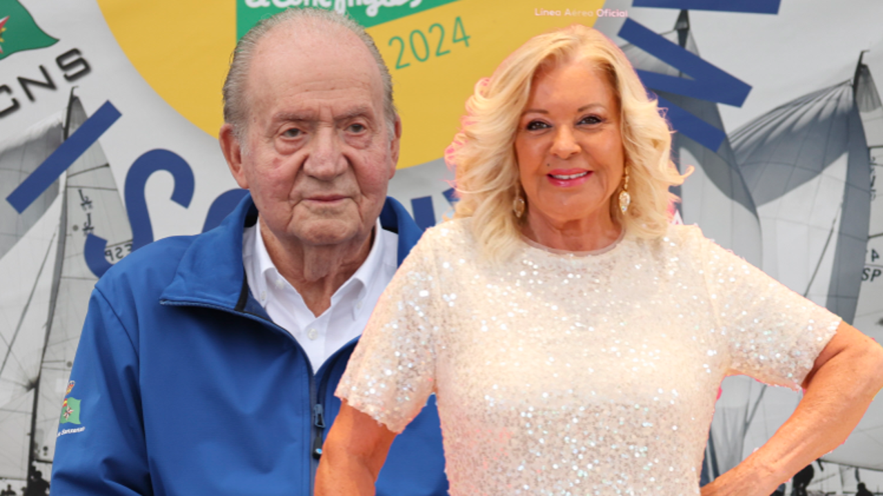 El Rey Juan Carlos y Bárbara Rey en un montaje