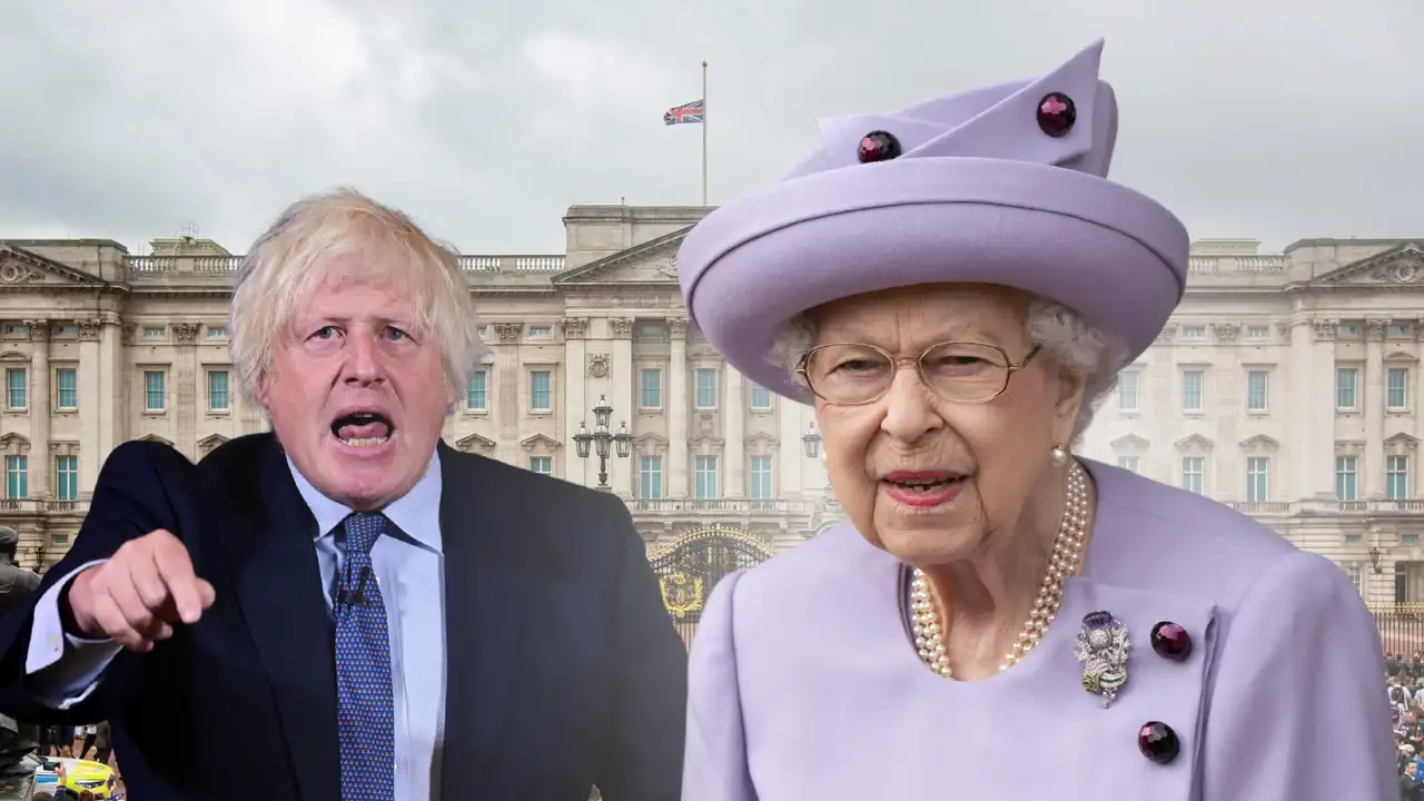 La Reina Isabel II y Boris Johnson en un fotomontaje de SEMANA