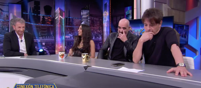 Carolina Yuste y Luis Tosar en 'El Hormiguero'