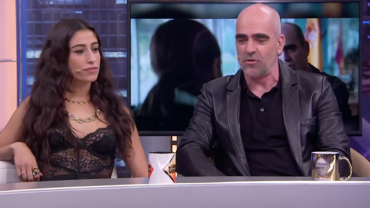 Carolina Yuste y Luis Tosar en 'El Hormiguero'