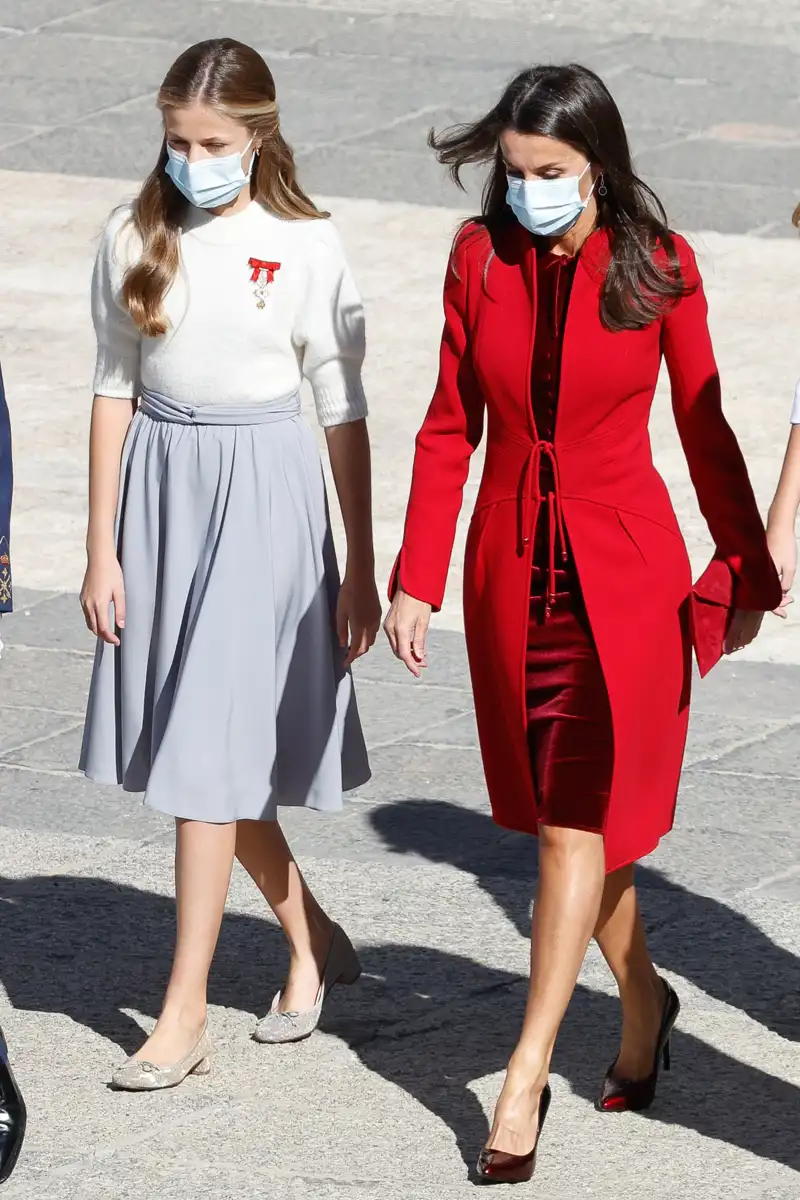 El atrevido estilismos de la Reina Letizia durante el Día de la Hispanidad de 2020