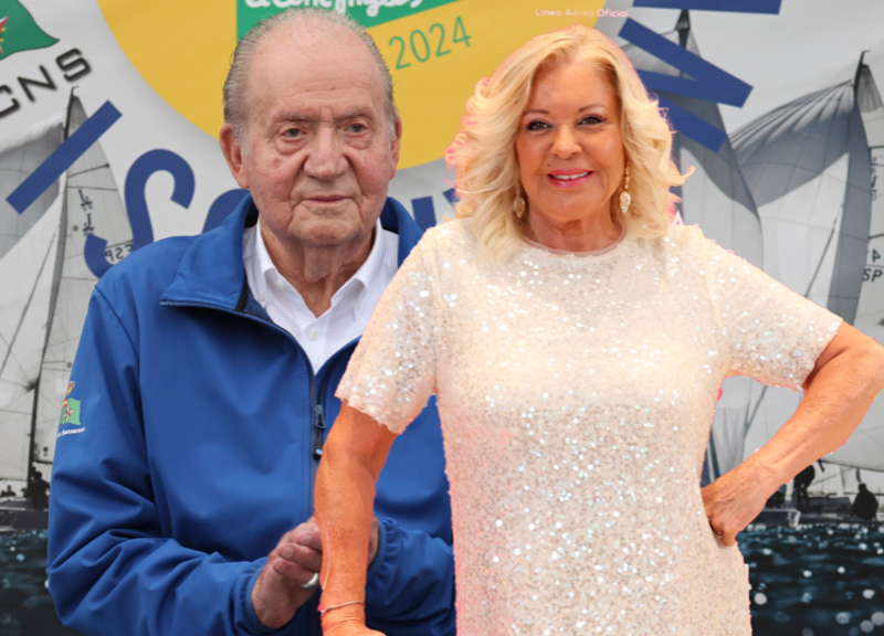 El Rey Juan Carlos y Bárbara Rey en un montaje