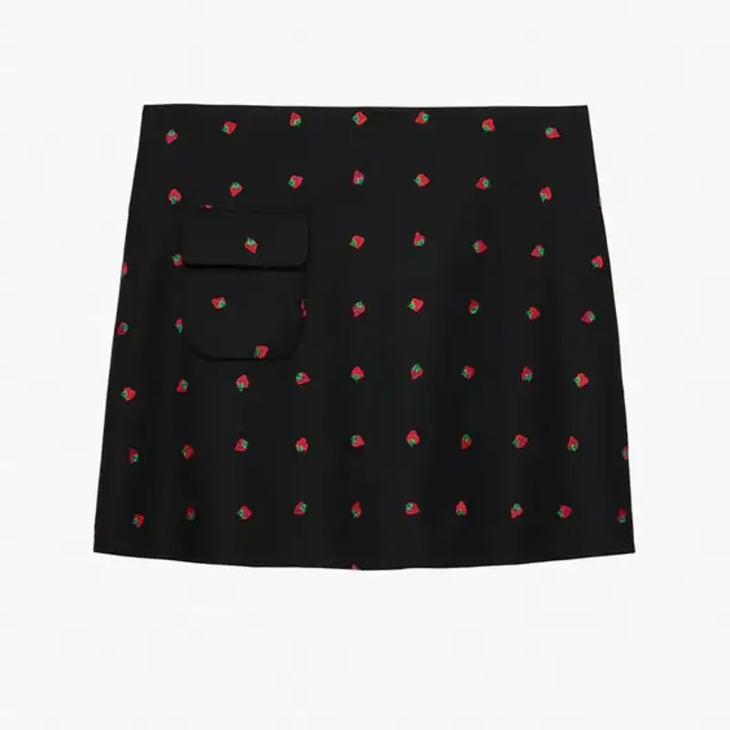 Falda fresas con lana X Stefano Pilati de Zara 79,95 euros 