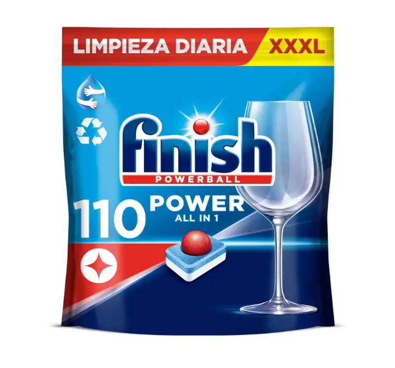  Finish Powerball Power All in 1 Pastillas para el lavavajillas todo en 1