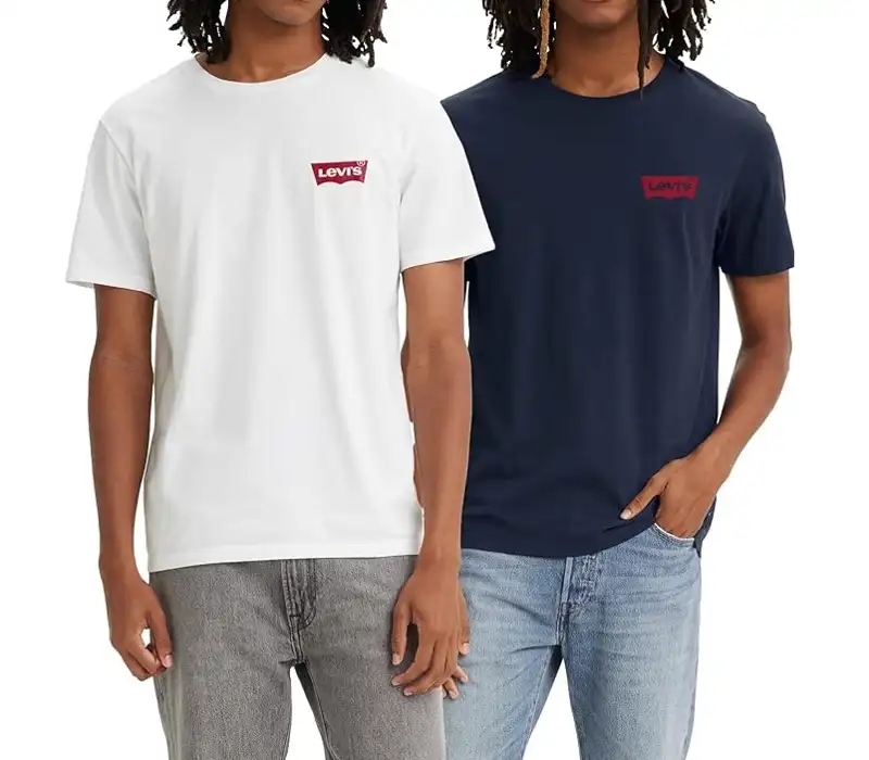 Levi's Crewneck Graphic Tee, pack de 2 camisetas