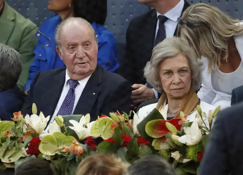 Los Reyes Juan Carlos y Sofía en la Caja Mágica de Madrid