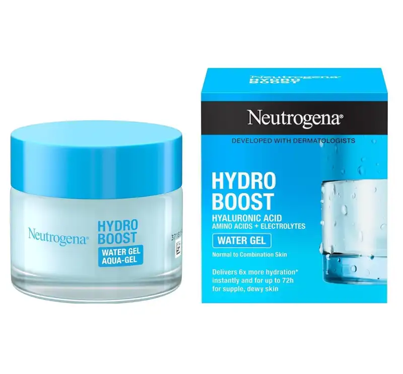 Neutrogena Hydro Boost Gel de agua, hidratante facial con ácido hialurónico