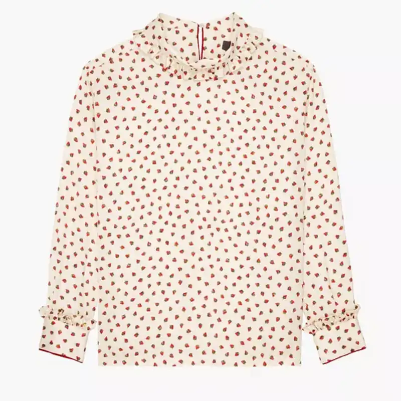 Top pijamero fresas X Stefano Pilati de Zara 79,95 euros 