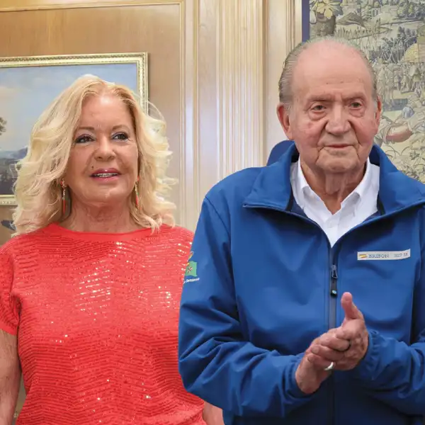 Bárbara Rey, Juan Carlos I y la Reina Sofía en el Palacio de la Zarzuela