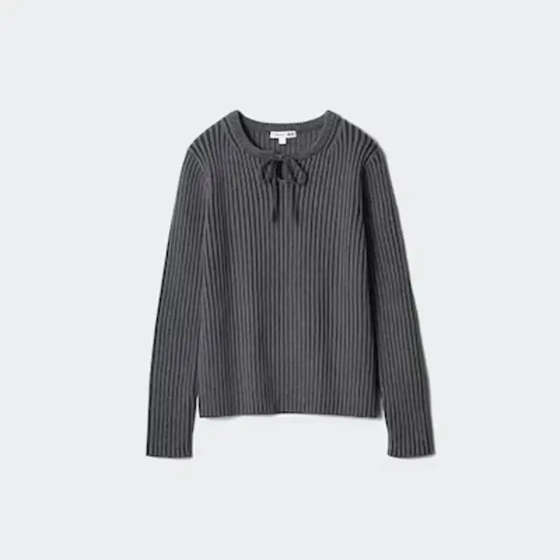 Jersey de canalé con lazo de Uniqlo x JW Anderson 39,90 euros