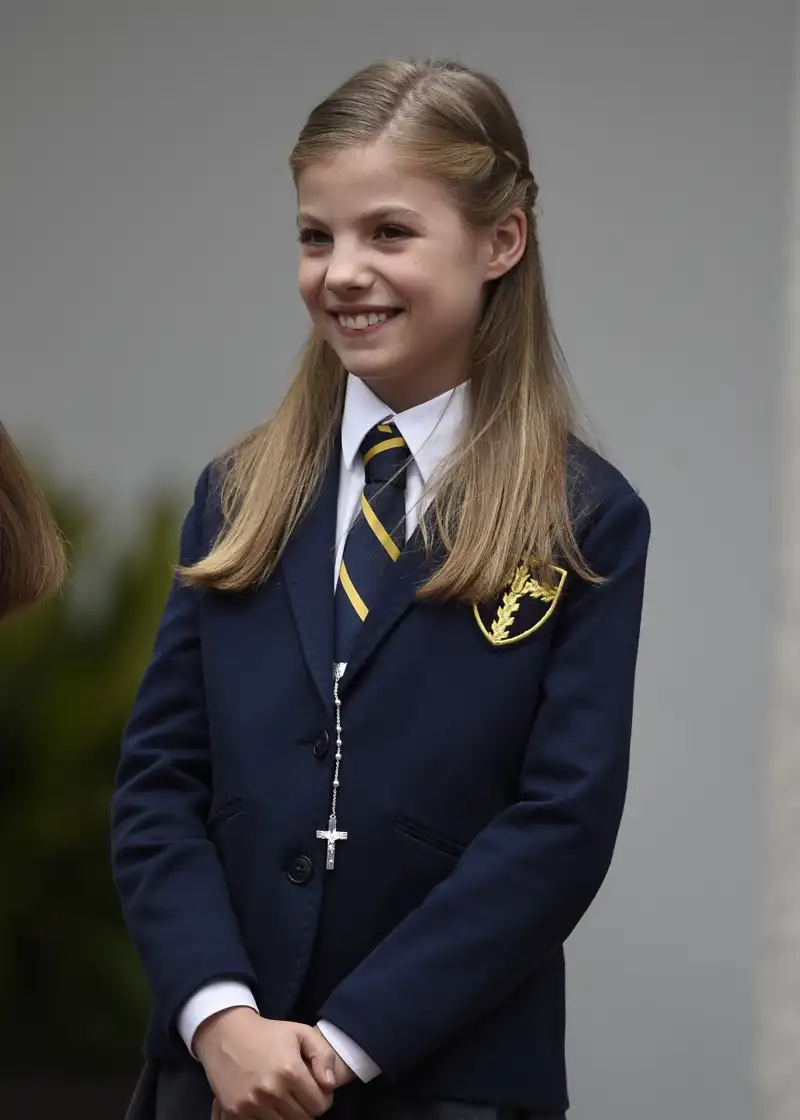 La infanta Sofía, durante su Primera Comunión.