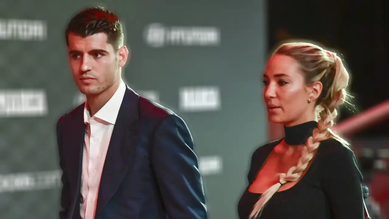 Álvaro Morata y Alice Campello en un evento