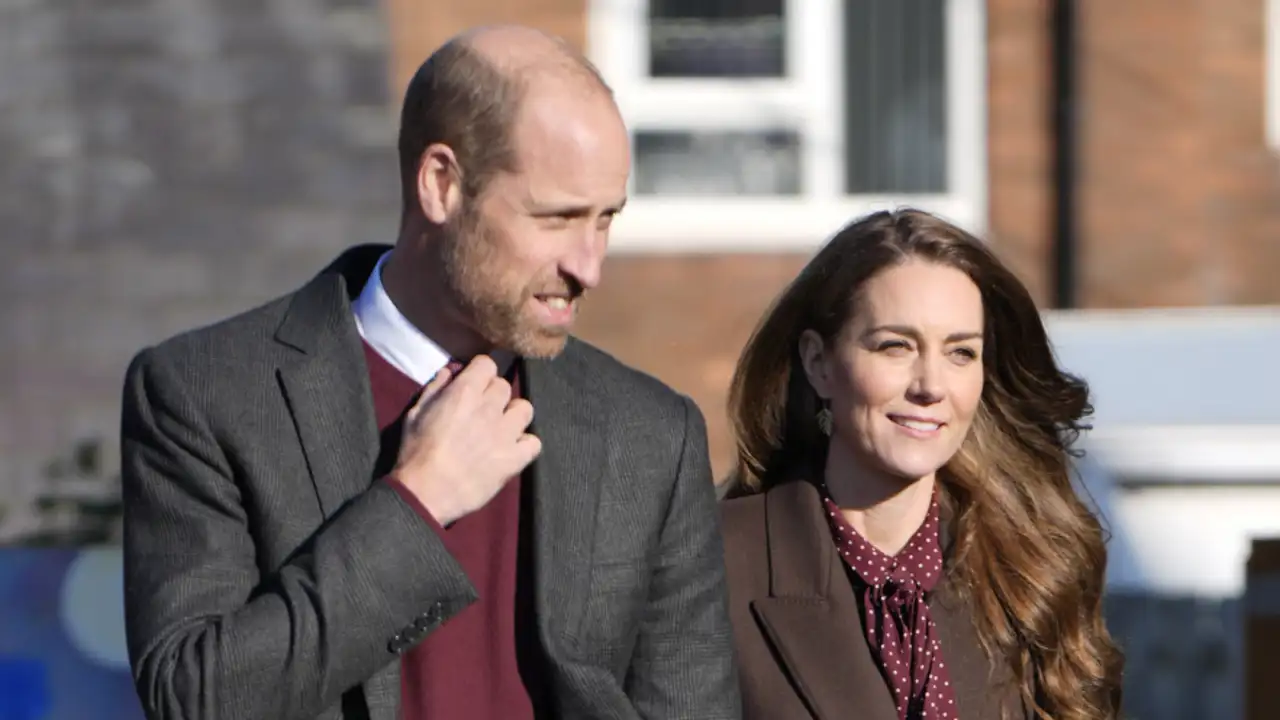 El príncipe Guillermo y Kate Middleton en la reaparición de la princesa.