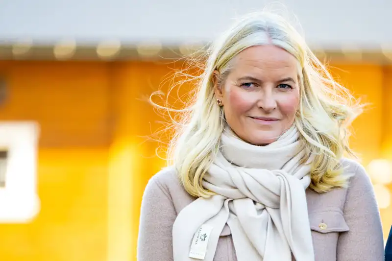 Mette-Marit en su viaje oficial por Noruega