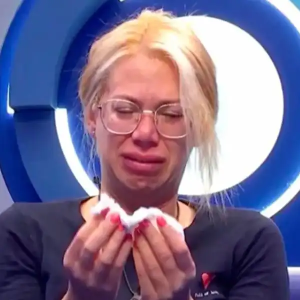 Vanessa llorando en Gran Hermano.