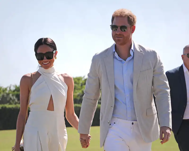 Enrique y Meghan durante el Royal Salute Plo Challenge en Wellington