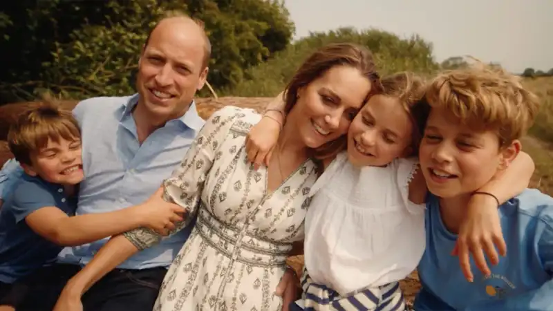 Kate Middleton junto a su familia