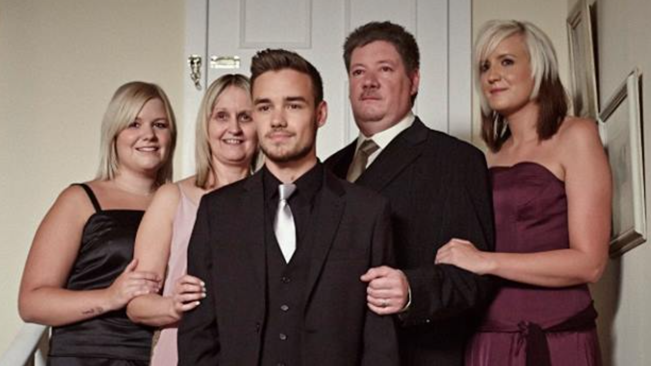 Liam Payne junto a su familia