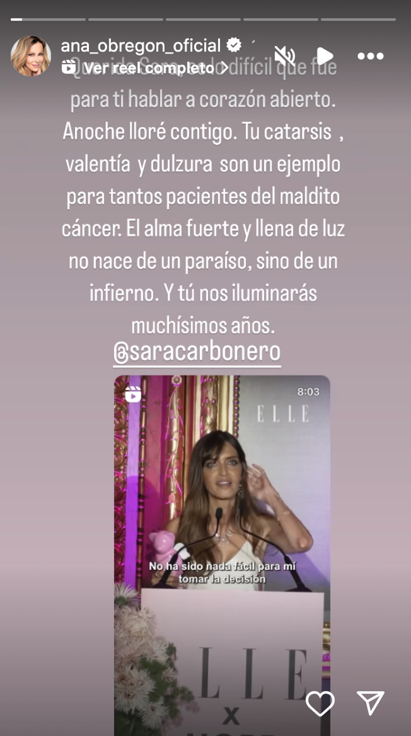 El mensaje de Ana Obregón a Sara Carbonero