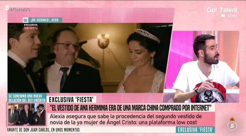 La boda de Ángel Cristo en 'Fiesta'