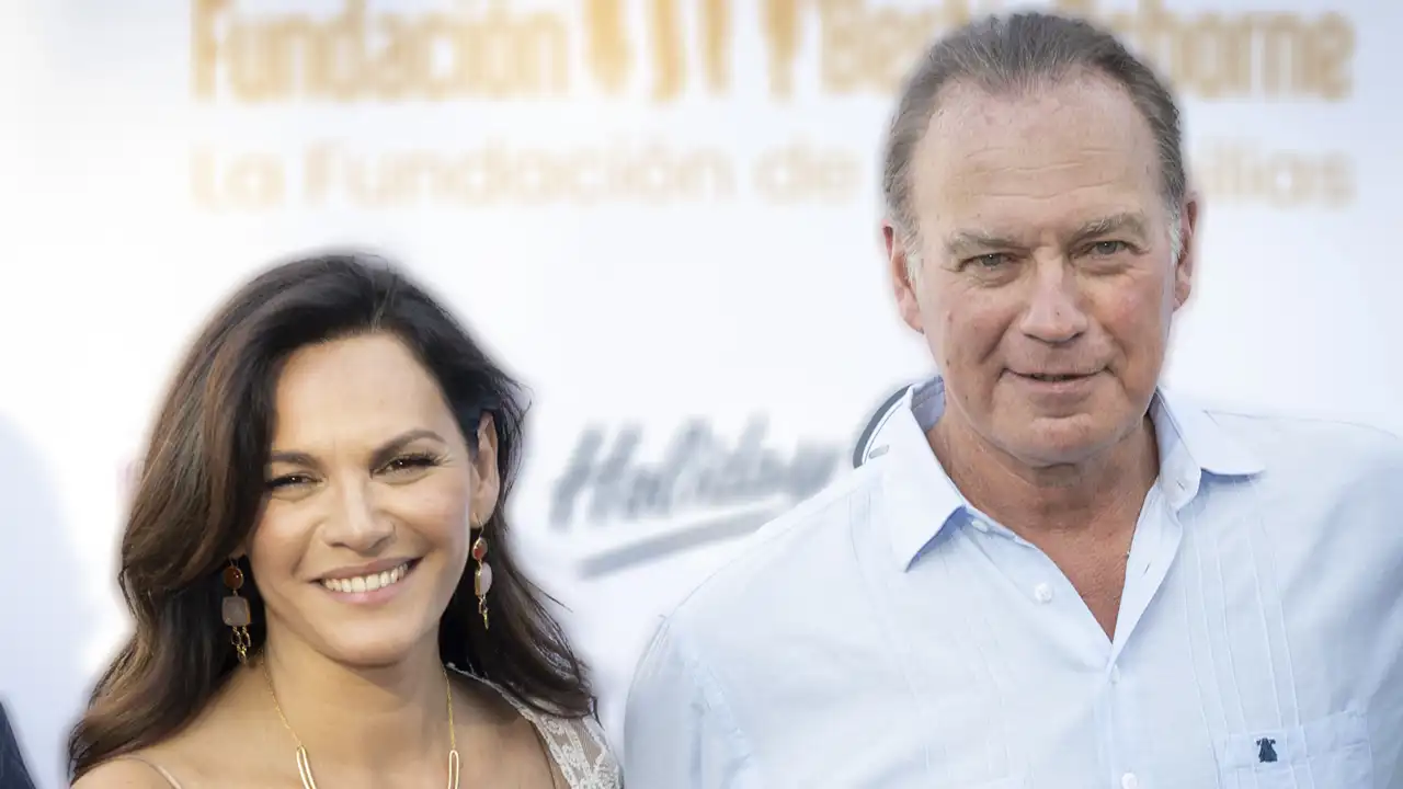 Bertín Osborne y Fabiola Martínez en un photocall