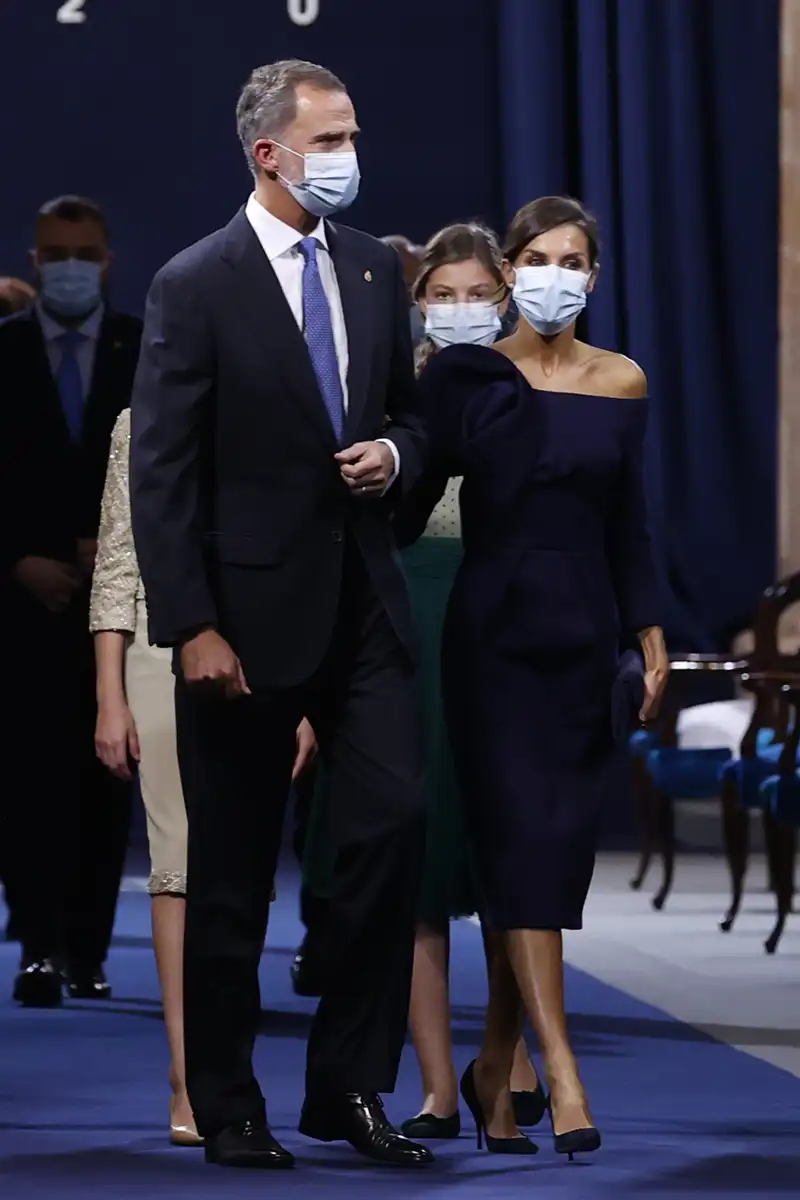 Los Reyes Felipe y Letizia durante los Premios Princesa de Asturias 2020