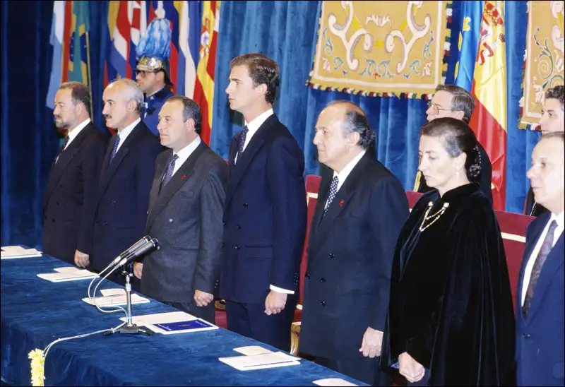 Felipe VI presidiendo la entrega de premios de 1992