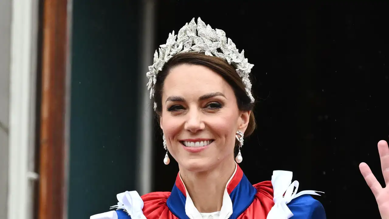 La Princesa de Gales durante la coronación de Carlos III