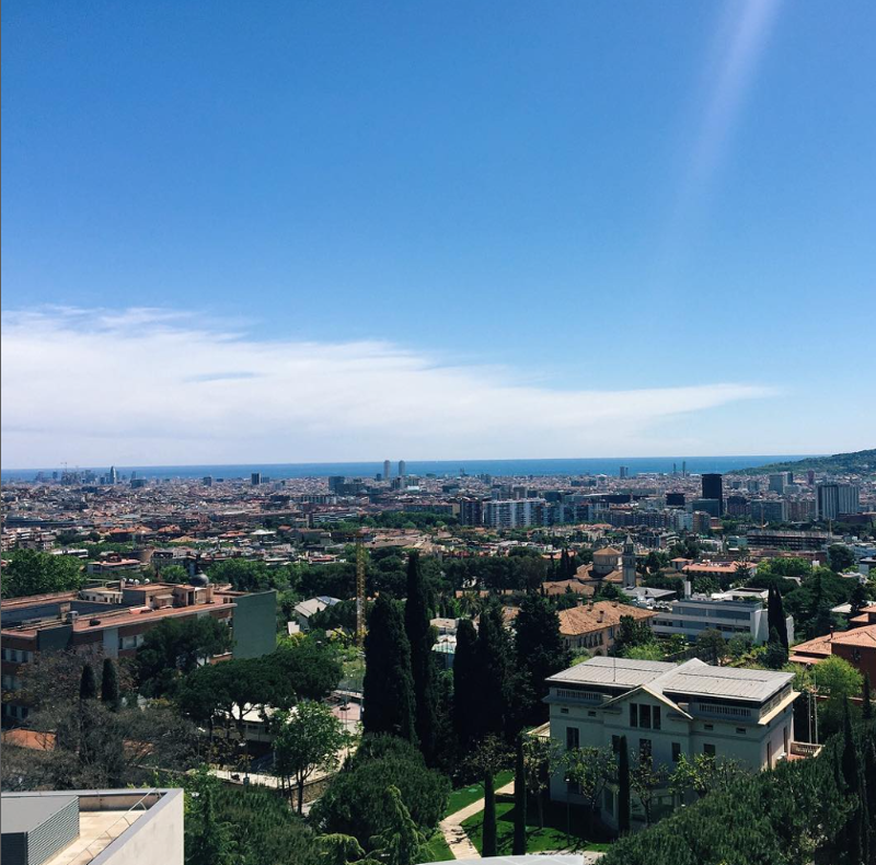 Barrio de Pedralbes situado en la zona alta de Barcelona